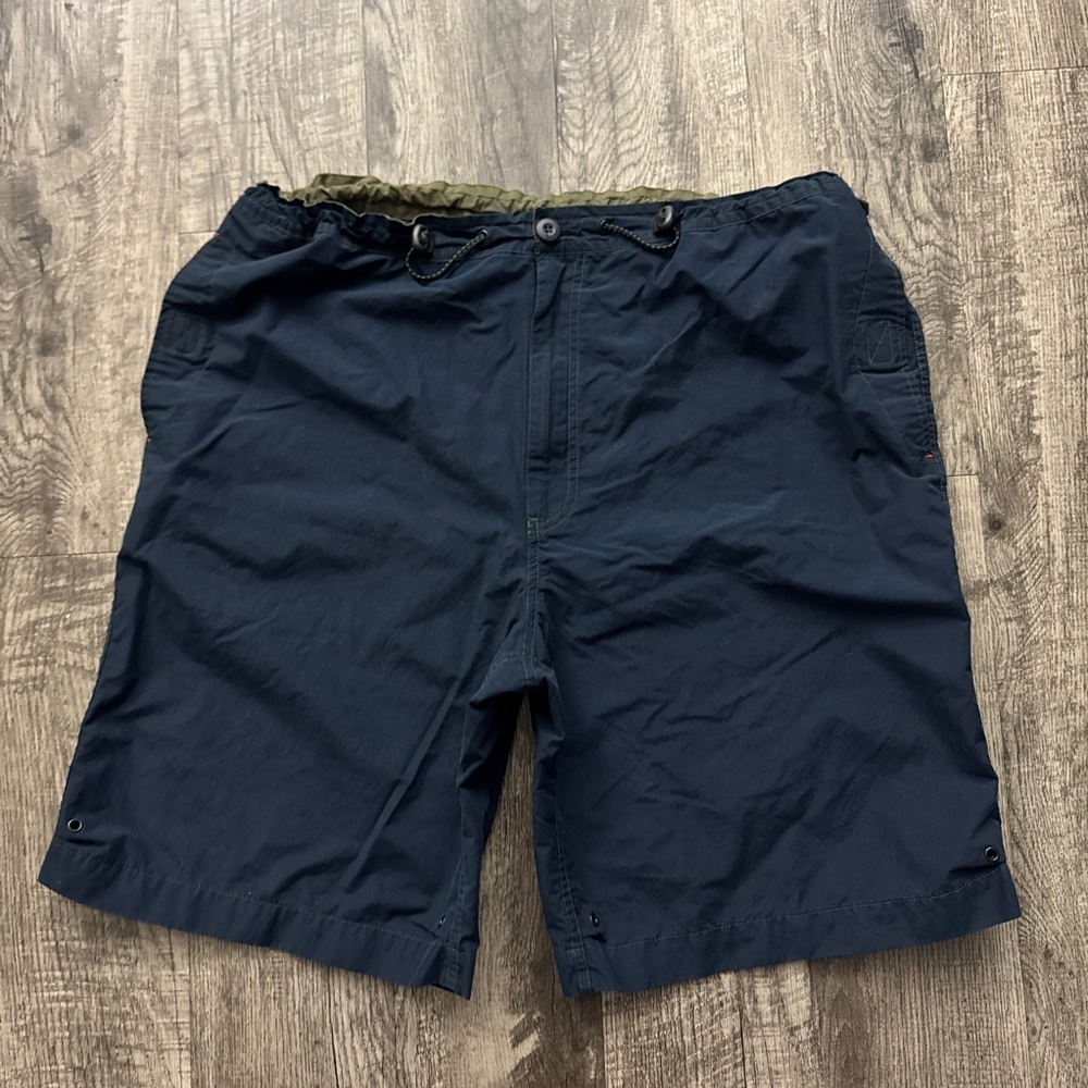 Vintage Y2K Structure Utility Nylon Shorts Navy Blue